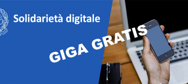 Solidarietà digitale – Giga gratis e PC in comodato d’uso