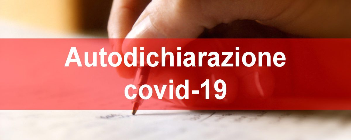 Autodichiarazione covid-19