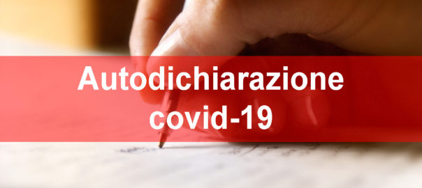 Autodichiarazione covid-19