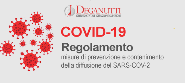 Regolamento recante misure di prevenzione e contenimento della diffusione del SARS-COV-2